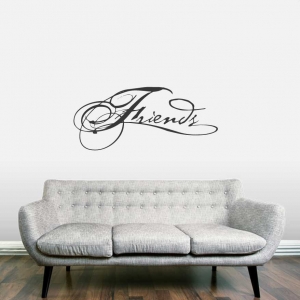 Friends wall decal quote