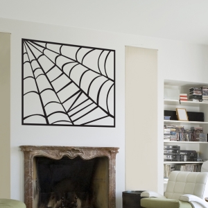 Spiderweb Halloween Wall Decal