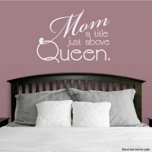 Mom title wall decal quote