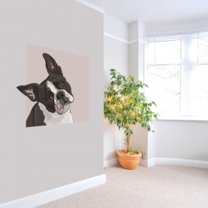Boston Terrier Dog Wall Decal