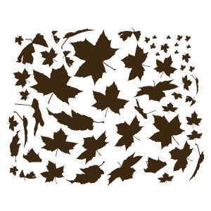 Falling Leaves Wall Decal Quote Sticker