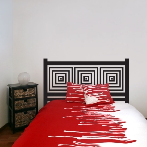 Headboard wall decal