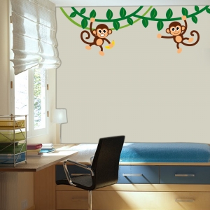 Monkey Jungle Wall Decal