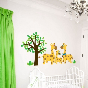 Giraffe Jungle Wall Decal