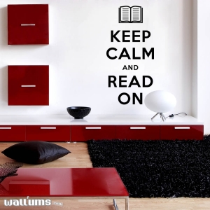 Keep Calm and Read On Wall Decal