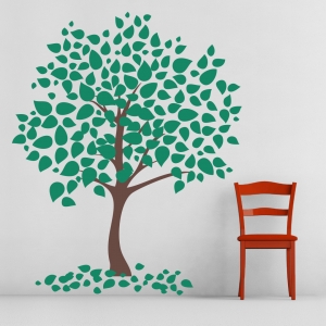 Leafy Tree Wall Art Decal