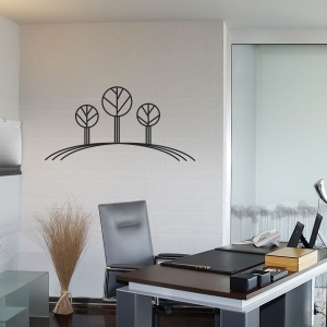 Line Trees Wall Decal