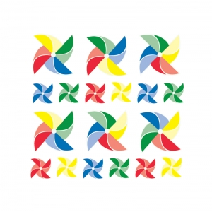 Pinwheels Wall Art Decals