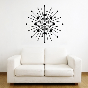 Starburst Circles wall decal