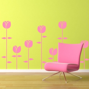 Spring Tulips wall decal