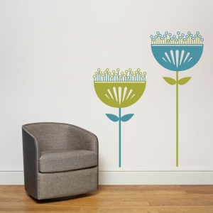 Venus flower wall decal