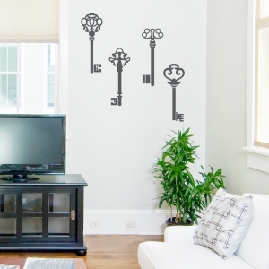 Old Vintage Keys - Wall Decal