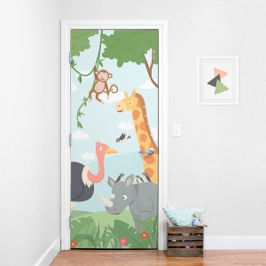 Jungle Door Mural