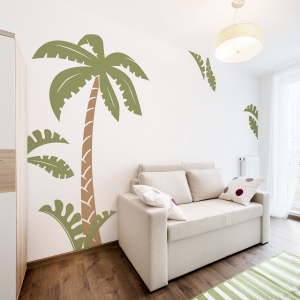 Jungle Palm Scene Wall Decal