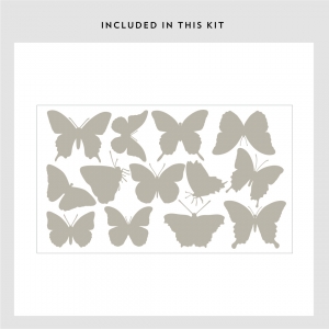Large Butterfly Collection Wall Decal