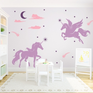 Magical Unicorns Wall Decal