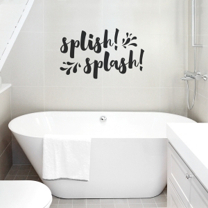 Splish Splash Wall Quote Decal
