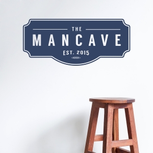 The Man Cave Wall Decal