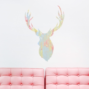 Buck Head Printed Wall Decal