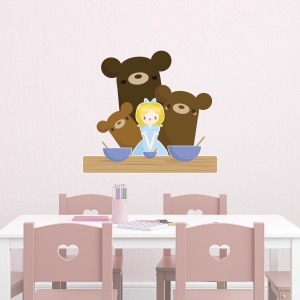 Goldilocks Printed Wall Decal