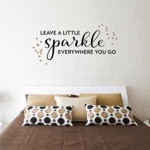 Leave A Little Sparkle Wall Art Decal