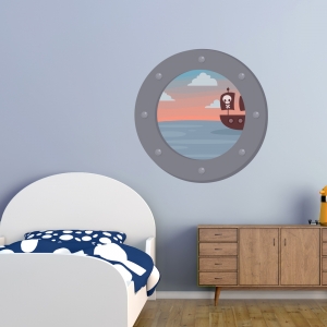 Sea Portholes Printed Wall Decals