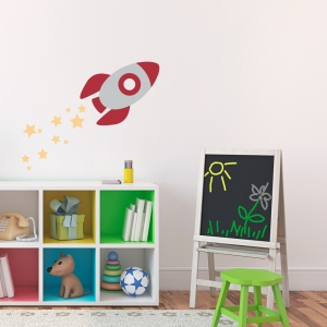 Rocketship Wall Decal