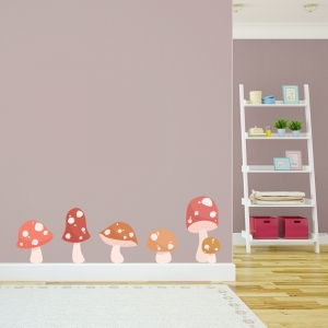 Toadstool Printed Wall Decal