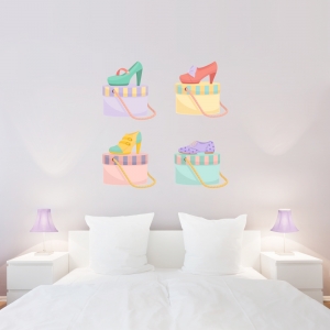 Vintage Shoes Wall Decal