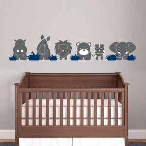 Zoo Babies Printed Wall Decals