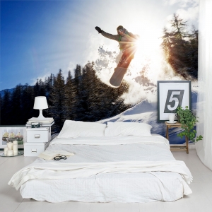 Snowboard Jump Wall Mural