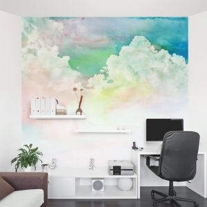 Stained Cloudscape Wall Mural