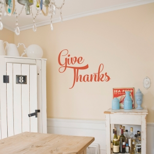 Give Thanks Wall Decal