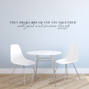 Sincere Hearts Wall Quote Decal