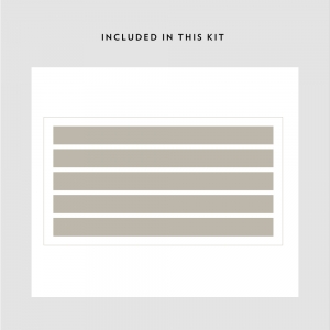 Solid Wall Stripe Wall Decal Kit