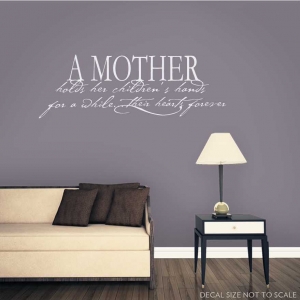 A mother wall decal quote