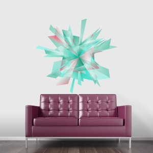 Abstract Explosion Printed Wall Decal