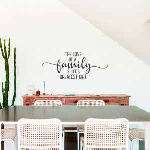 Love of a Family Wall Quote Decal