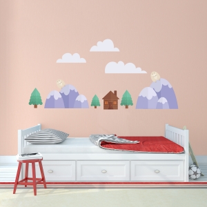 Lumberjack Forest Printed Wall Decal