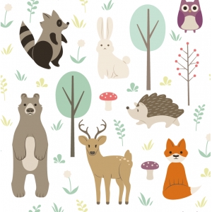 Woodland Removable Wallpaper Tiles