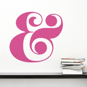 Retro Ampersand Wall Decal