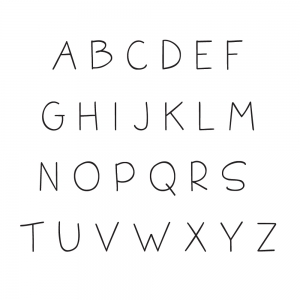 Doodle Letter Name Frames - Letter Sample