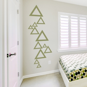 Stacked Triangles Wall Decal