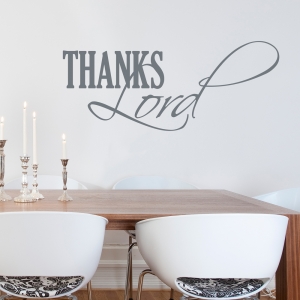 Thanks Lord Wall Decal