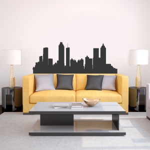 Atlanta Georgia Skyline Vinyl Wall Art Decal