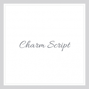 Charm Script Custom Text Wall Decal