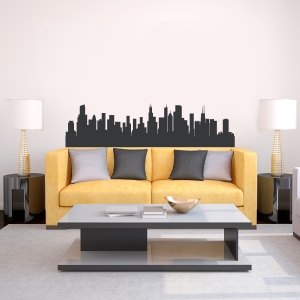 Chicago Illinois Skyline Vinyl Wall Art Decal