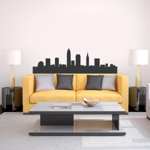 Cleveland Ohio Skyline Vinyl Wall Art Decal