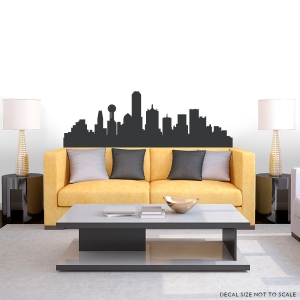 Dallas Texas Skyline Vinyl Wall Art Decal