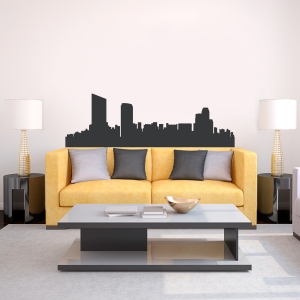 Grand Rapids Michigan Skyline Vinyl Wall Art Decal